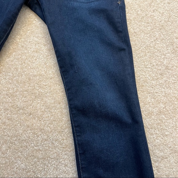 Frame Denim Le Skinny De Jeanne Frayed Sweetheart Hem Womens 24 Longstreet Blue - Picture 11 of 12